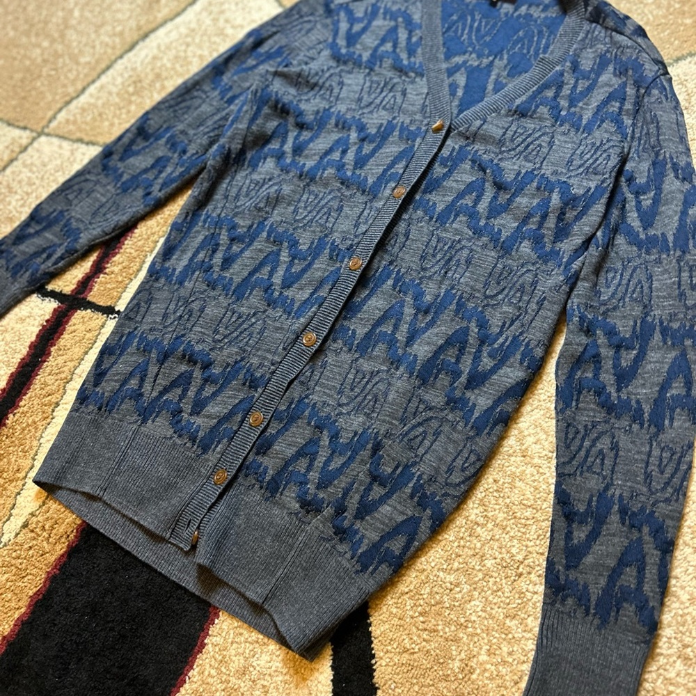 Vivienne Westwood Gray and Blue Cardigan